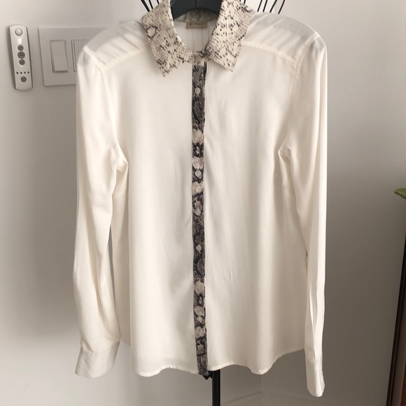 SNAKE PRINT FITTED COLOR SHIRT - Picture 1 of 4